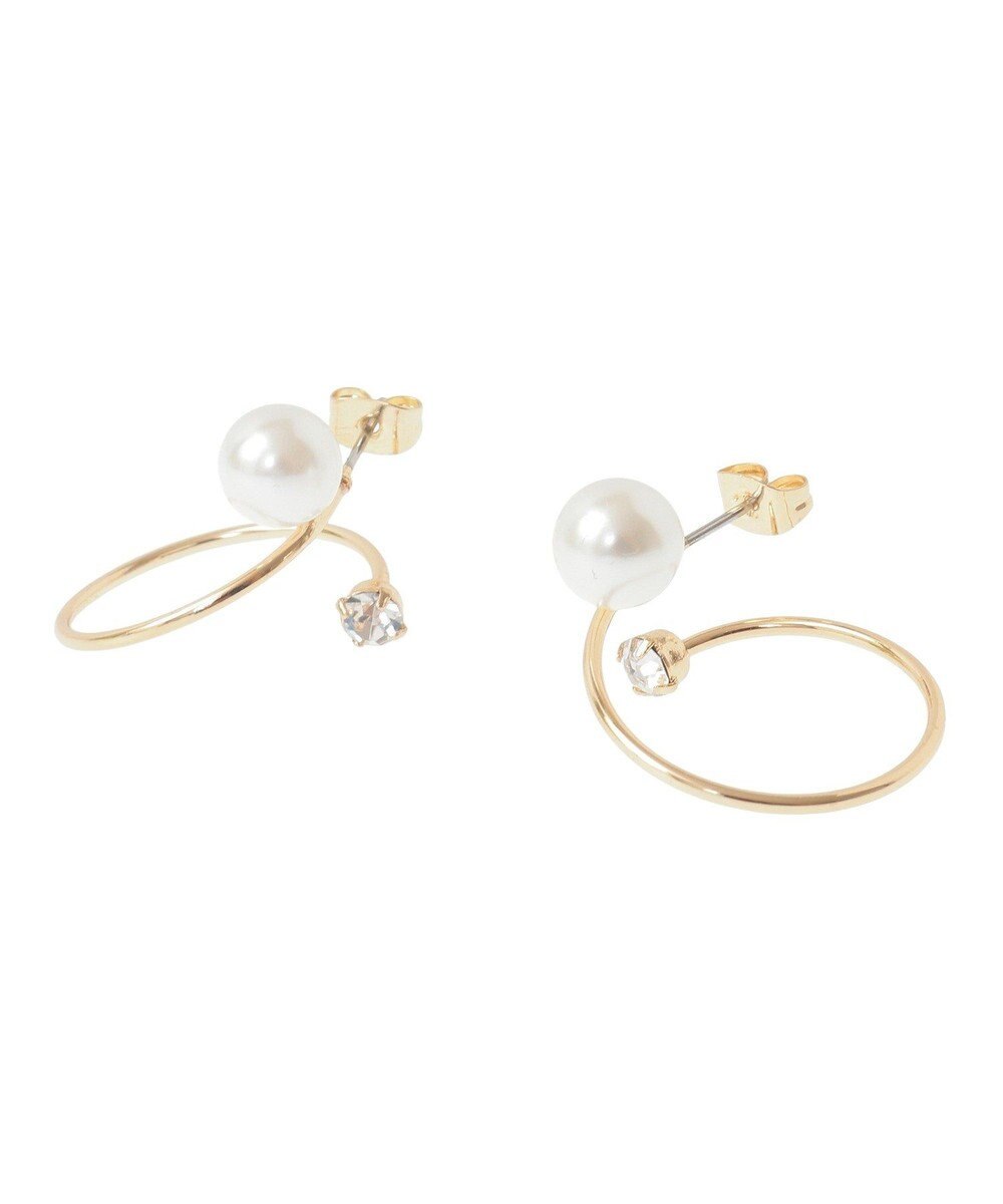YECCA VECCA パールスパイラルピアス 