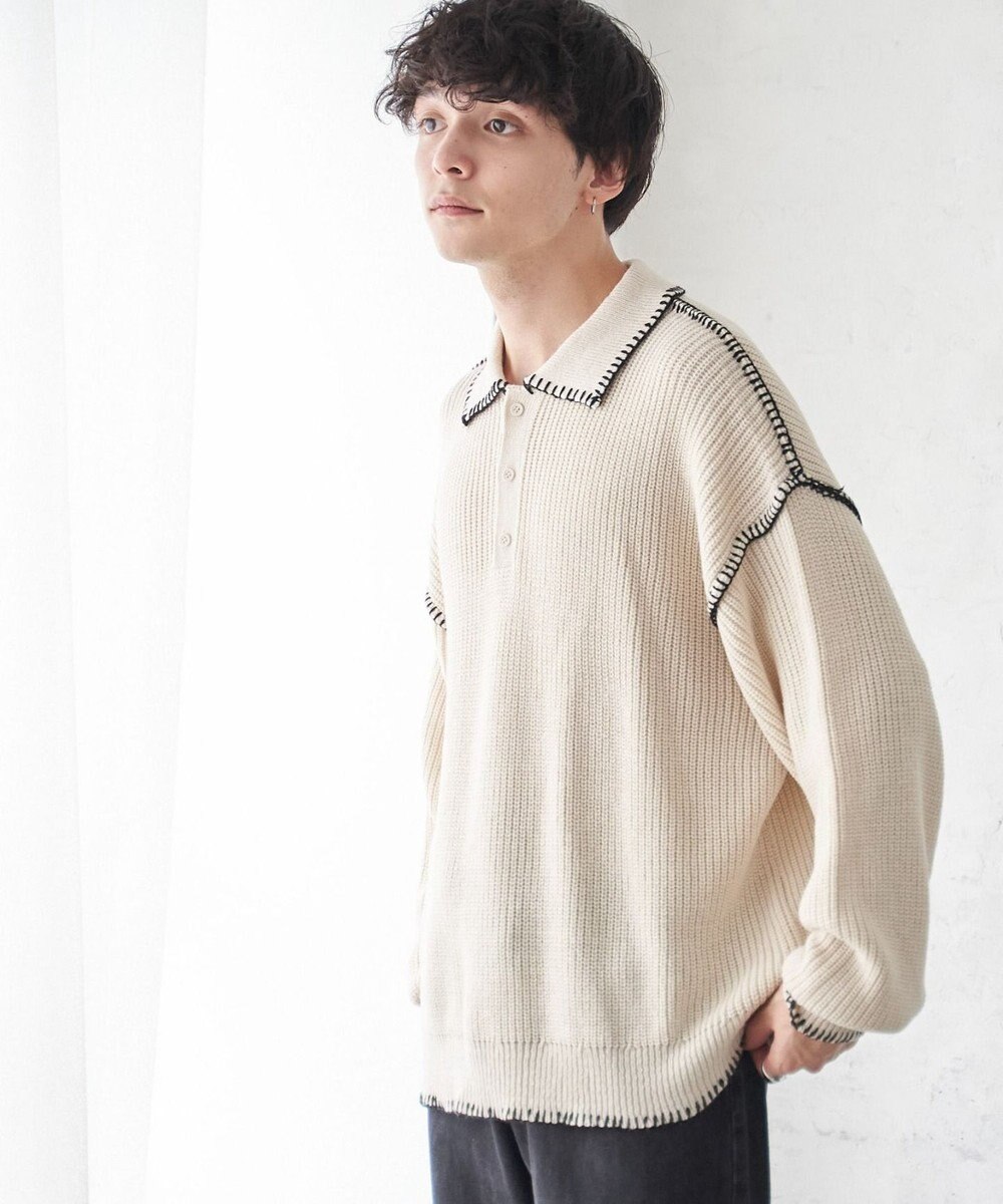 WEGO ハンドステッチポロプルオーバー 