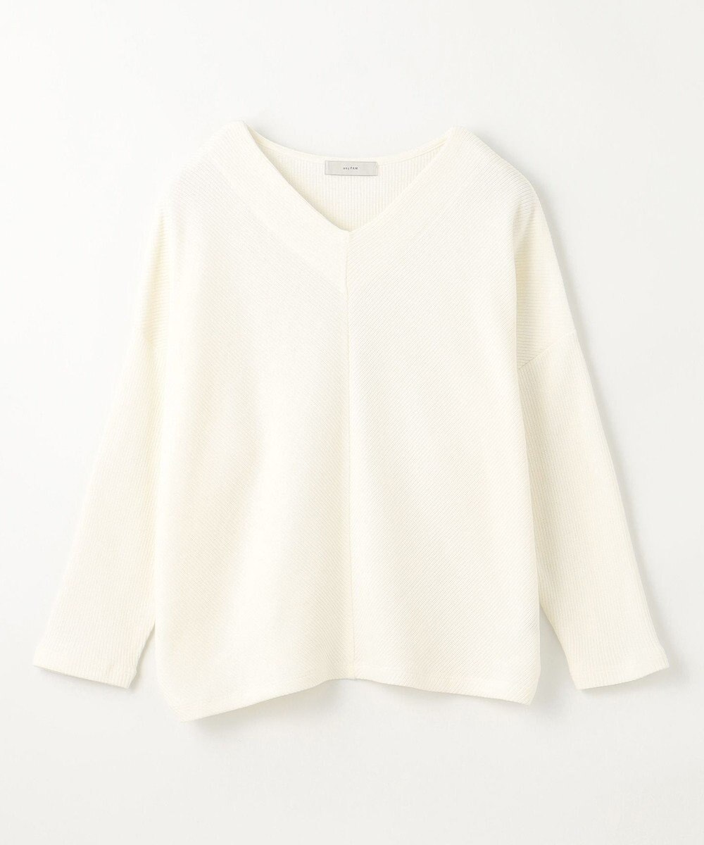 ANY 【洗濯機可能】Vネックニットソー 