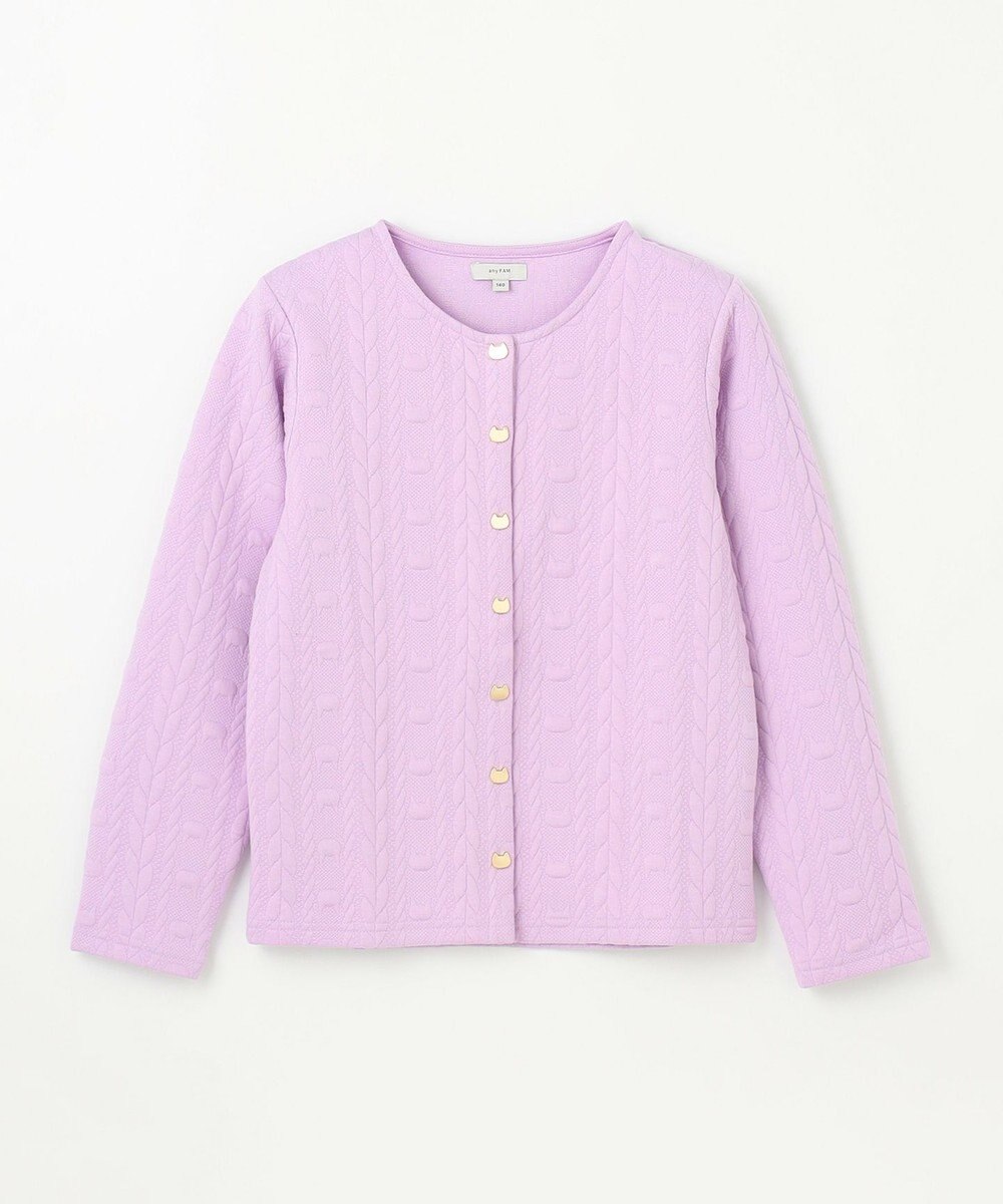 ANY KIDS ふくれジャガードカーディガン 