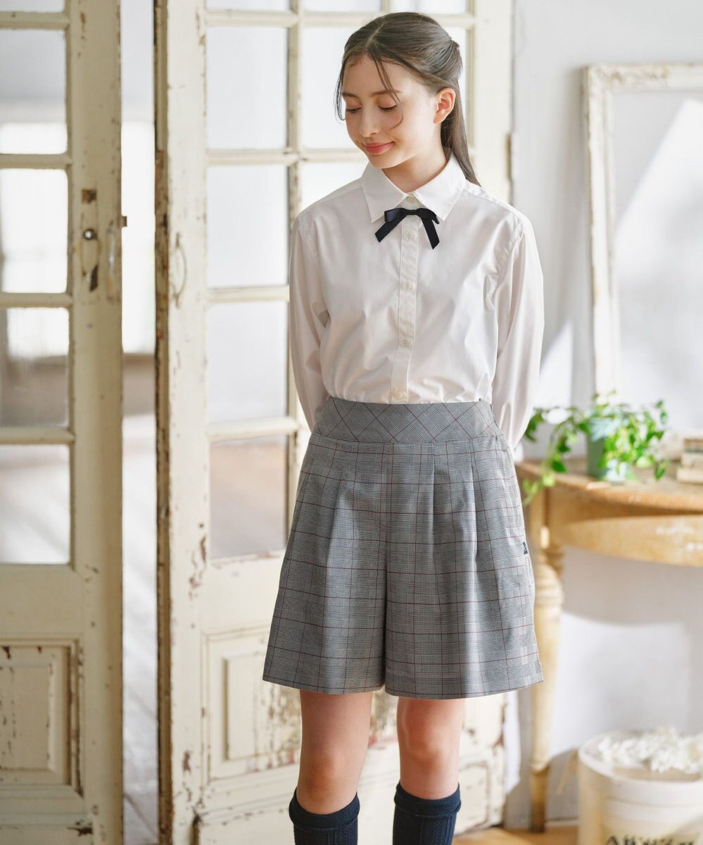 組曲 KIDS 【150-170㎝】 グレンチェックキュロット 