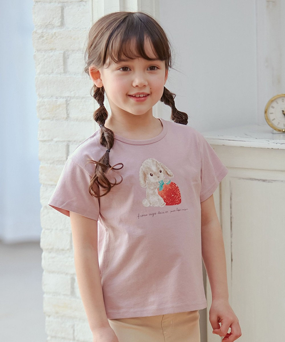 ANY KIDS 水彩風 アニマルプリント Ｔシャツ 