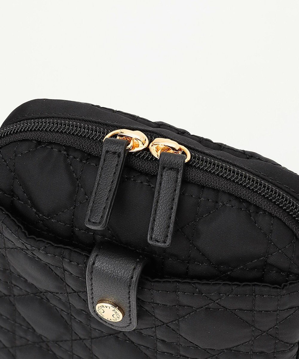 LA BAGAGERIE グリッドキルティングミニショルダー 