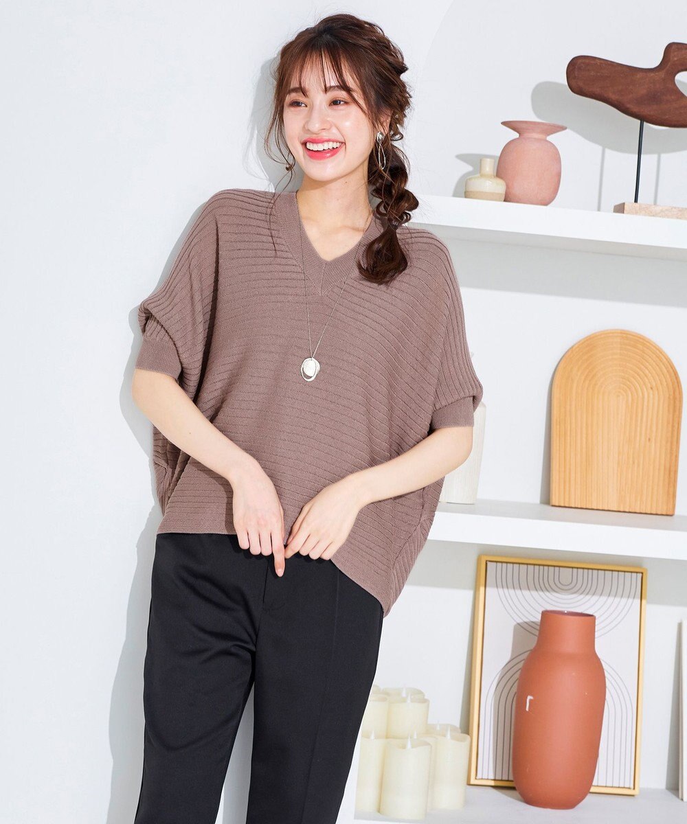 Tiaclasse 【洗える】美脚効果の高いスリットテーパードパンツ 