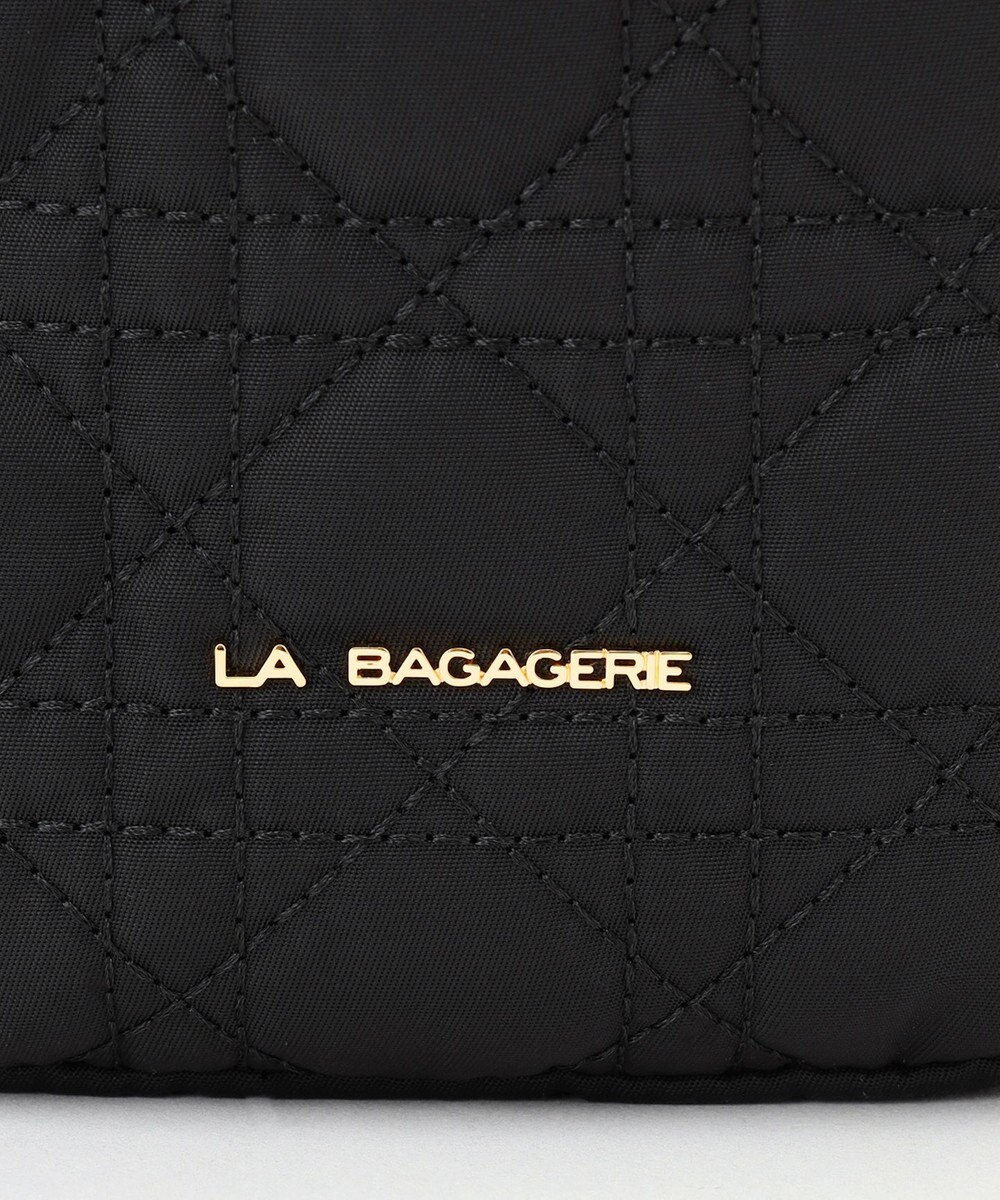 LA BAGAGERIE グリッドキルティングミニショルダー 