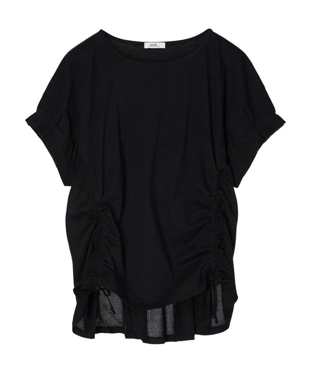 earth music&ecology ドロストギャザードッキングＴシャツ 