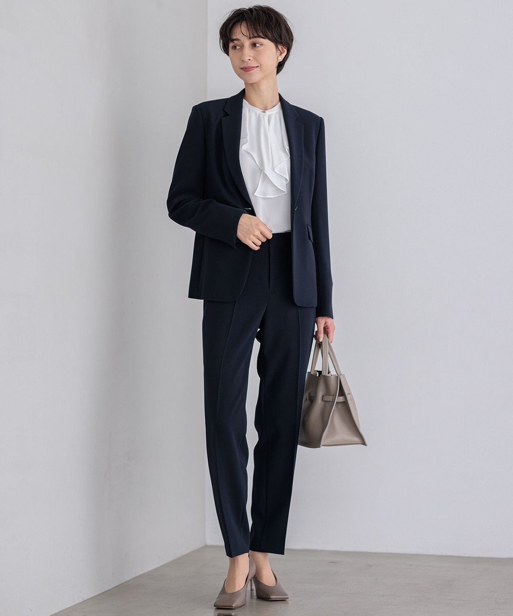 23区 L 【洗える】ジョーゼットフリル  カットソー 