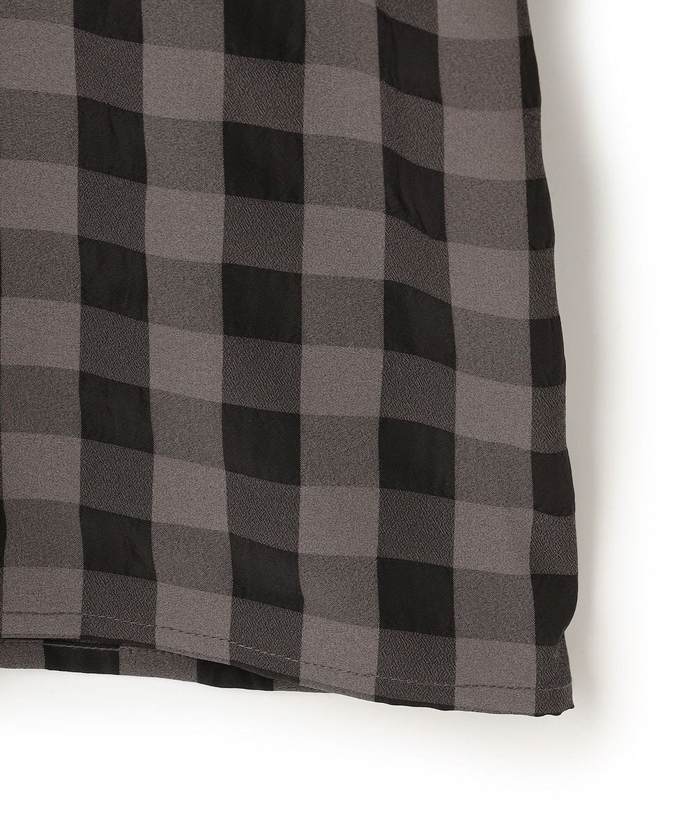 23区 L 【WEB&一部店舗限定】ブロックチェック フリル ブラウス 