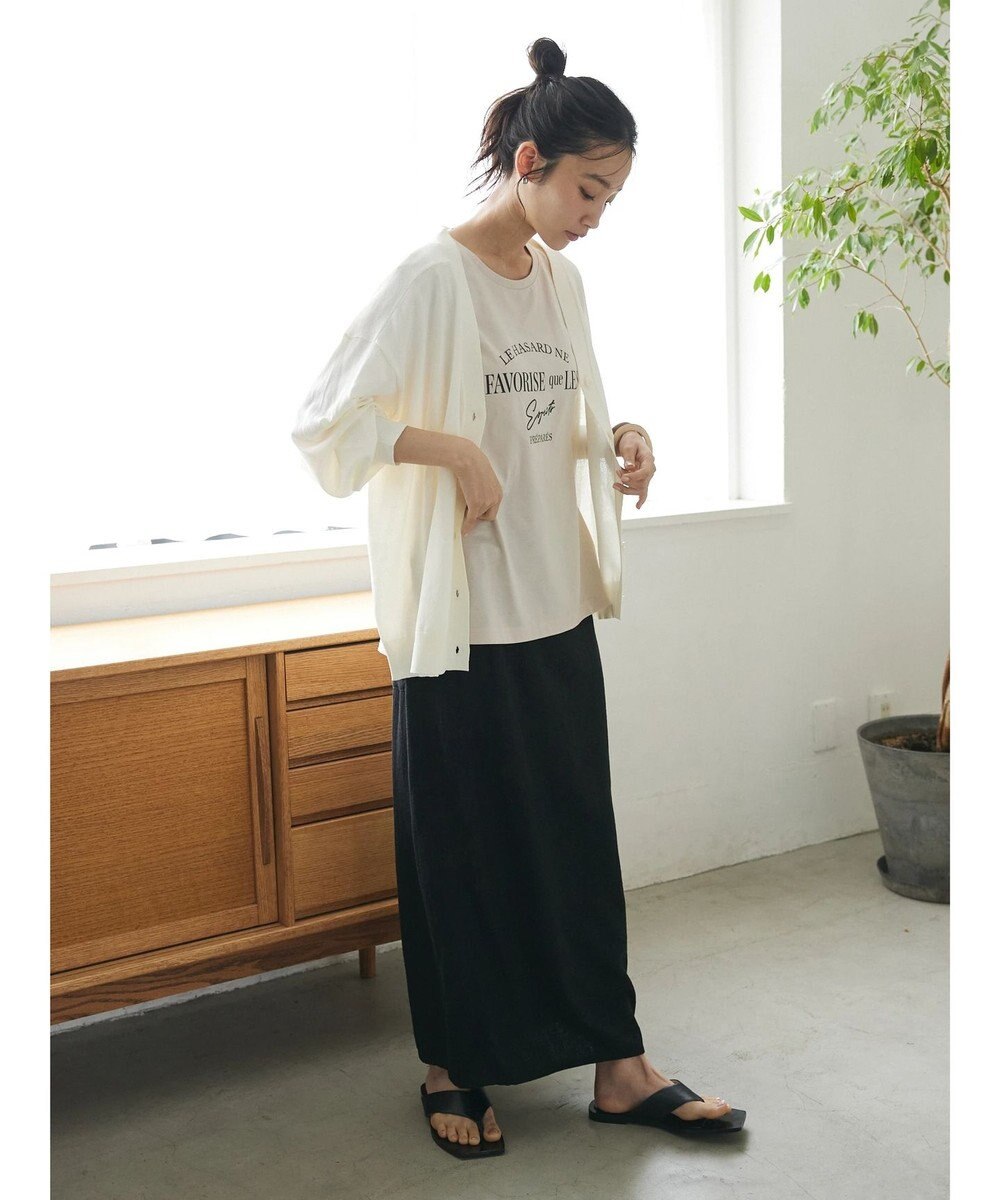 CRAFT STANDARD BOUTIQUE UVカット/接触冷感/マシンウォッシャブル/Vネックニットカーディガン 