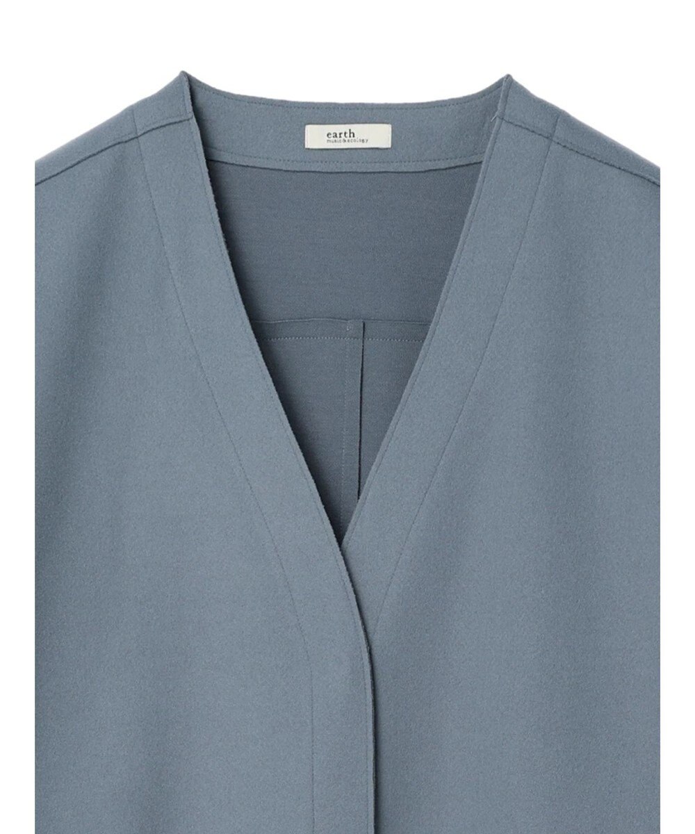 earth music&ecology 圧縮風ポンチコーディガン 
