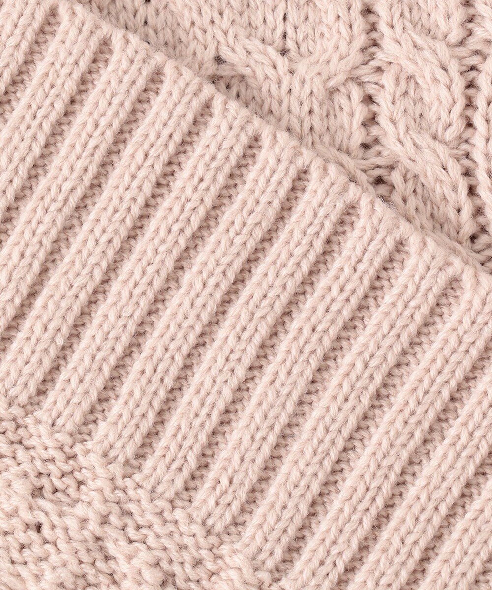 ANY L 【洗濯機可】ソフトタッチケーブルニット 