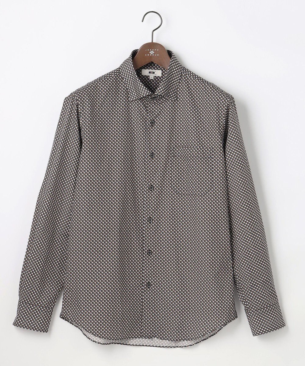 JOSEPH ABBOUD 【オーガニックコットン使用・JAPANファブリック】ジオメトリックプリントシャツ 