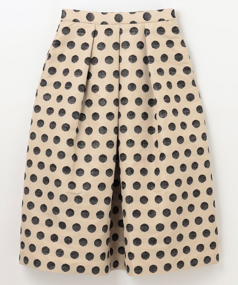 GRACE CONTINENTAL ラメドットジャガードスカート 