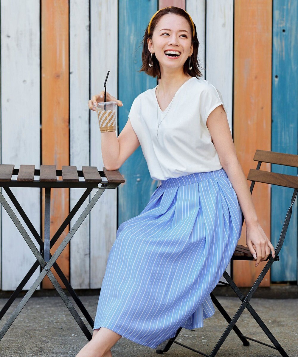 Tiaclasse 【洗える】異素材を組み合わせたカットソードッキングワンピース 