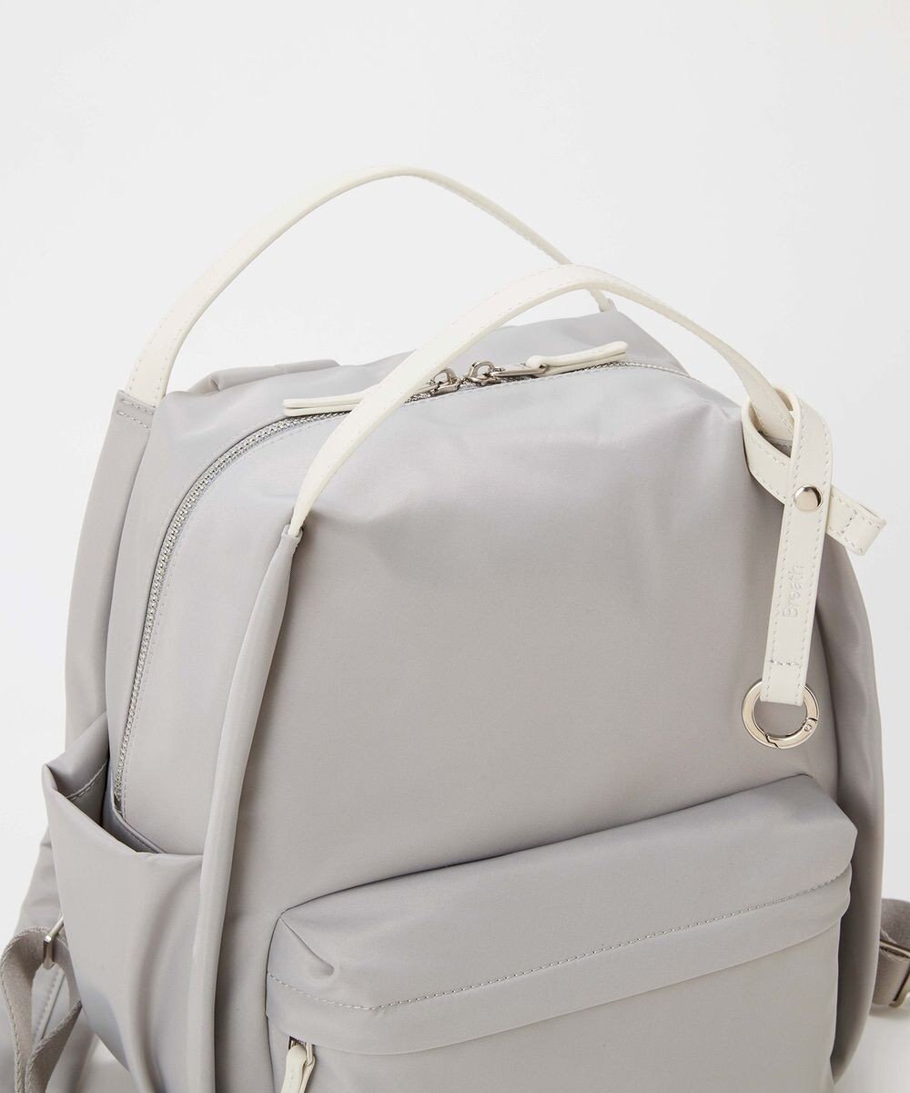 TOPKAPI 【Breath TOPKAPI】【撥水】ツヤ ナイロン レザーハンドル ミニ リュック 