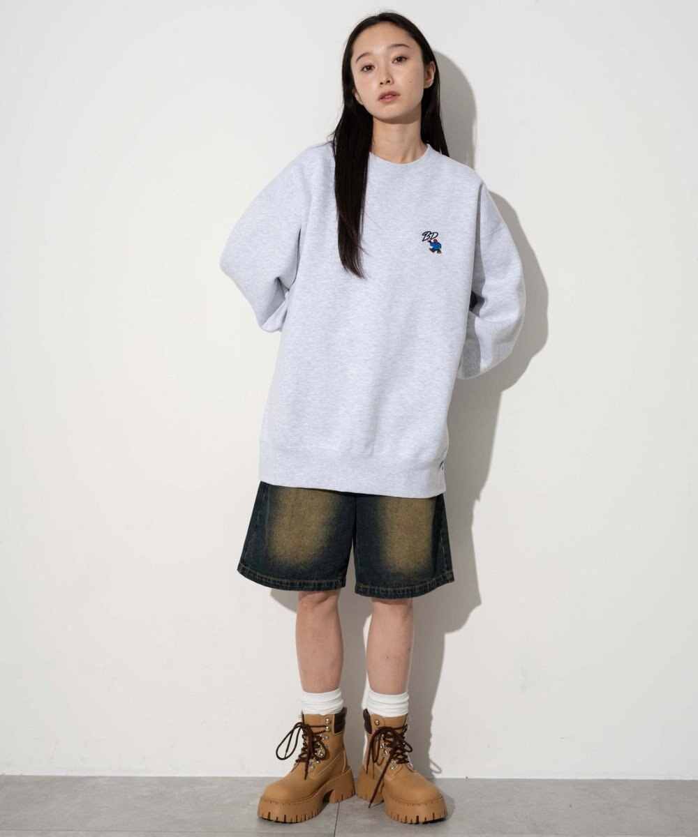 WEGO 【ユニセックス着用ITEM/裏起毛】別注BENDAVISワンポイントプルオーバー 