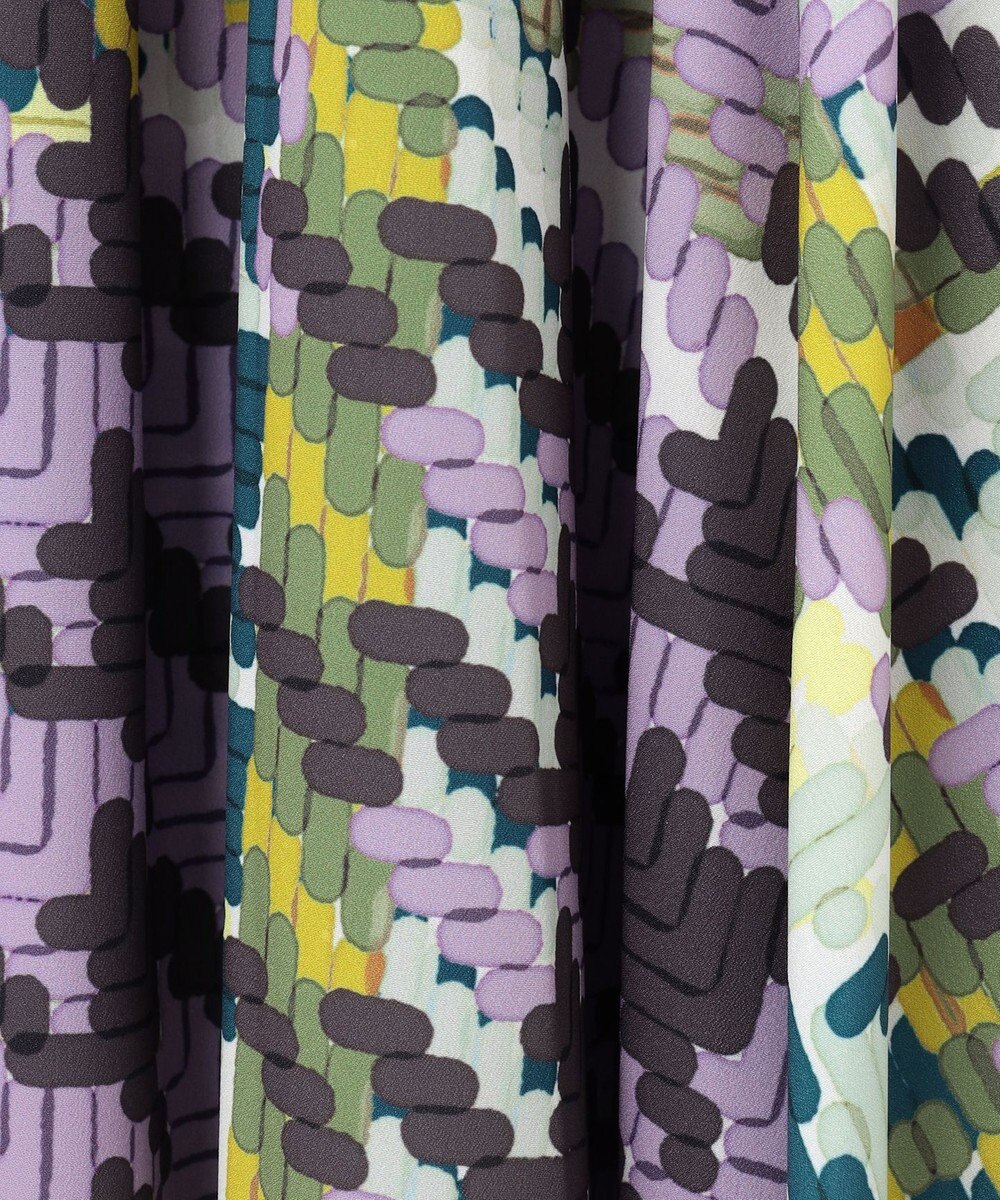 GRACE CONTINENTAL キカプリントティアードワンピース 