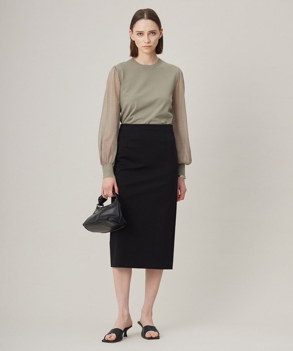 ICB 【洗える】 コットンコンプレッシャー スカート 