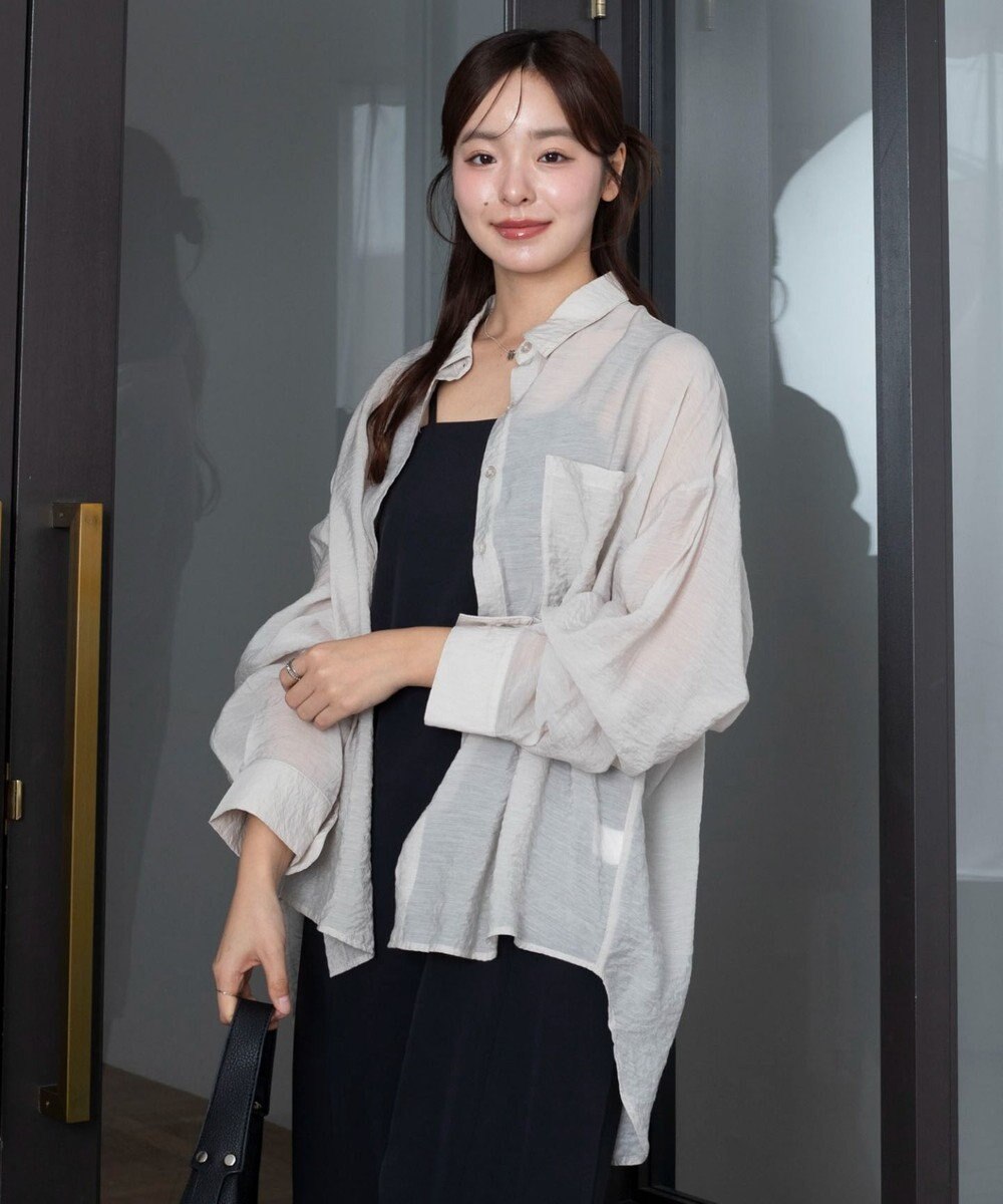 WEGO 【2026年春夏新作】シアーシャツ 