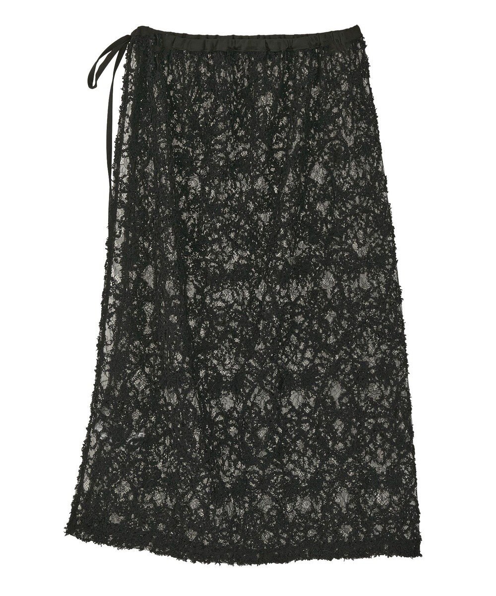 earth music&ecology モールレースラップスカート 