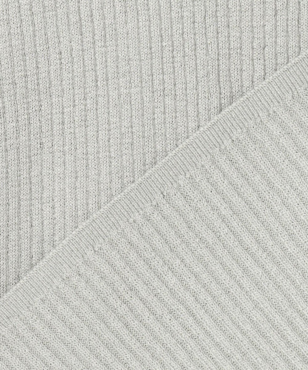 組曲 ラメリブポロ襟 ニット 