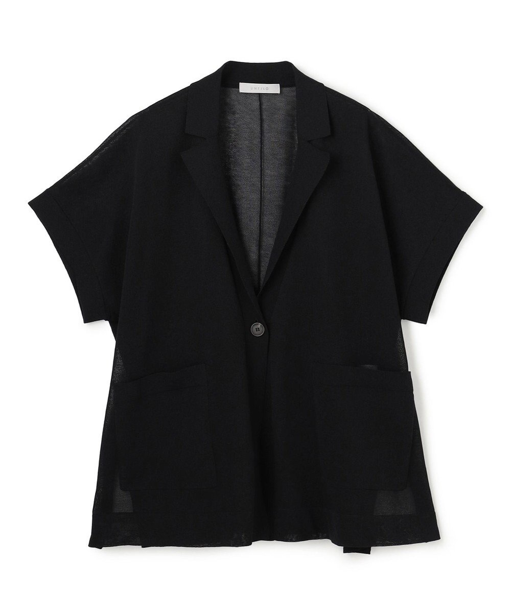 UNFILO シアーフォルムニット ジャケットジレ 