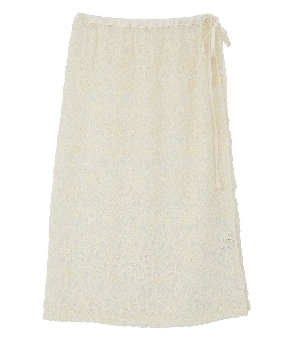 earth music&ecology モールレースラップスカート 