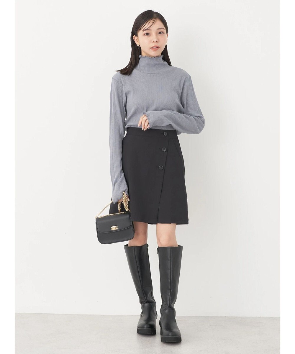 earth music&ecology コットンシアータートルネックプルオーバー 