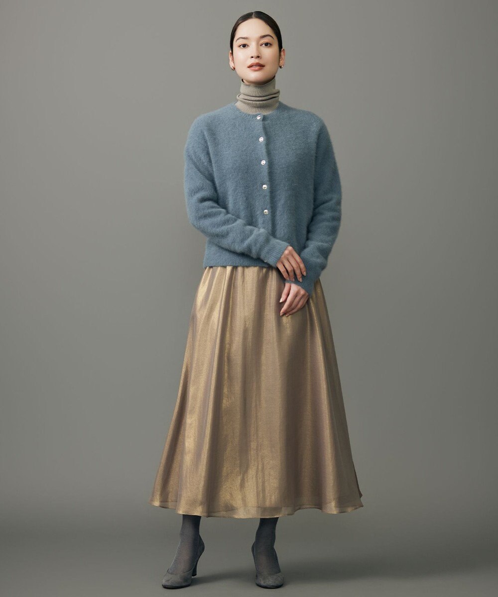 自由区 L 【カタログ掲載】シャイニーギャザー スカート 