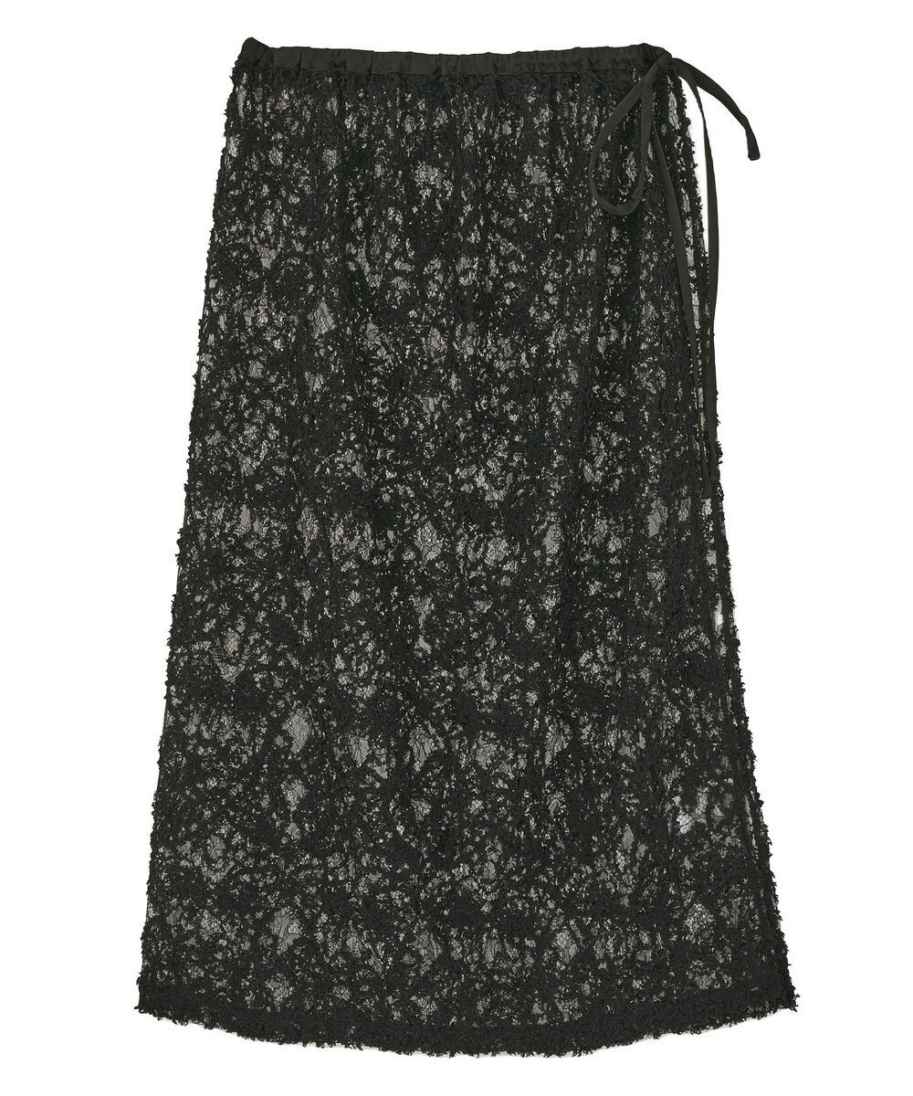 earth music&ecology モールレースラップスカート 