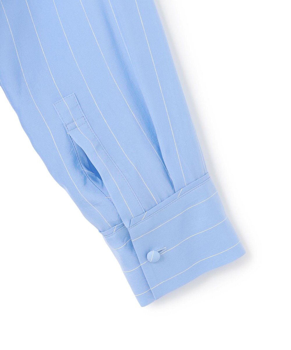 ICB 【WEB＆一部店舗限定】PreshrunkCupraStripe シャツワンピース 