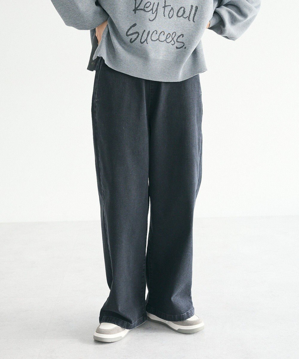 CRAFT STANDARD BOUTIQUE 裏起毛デニムワイドパンツ 