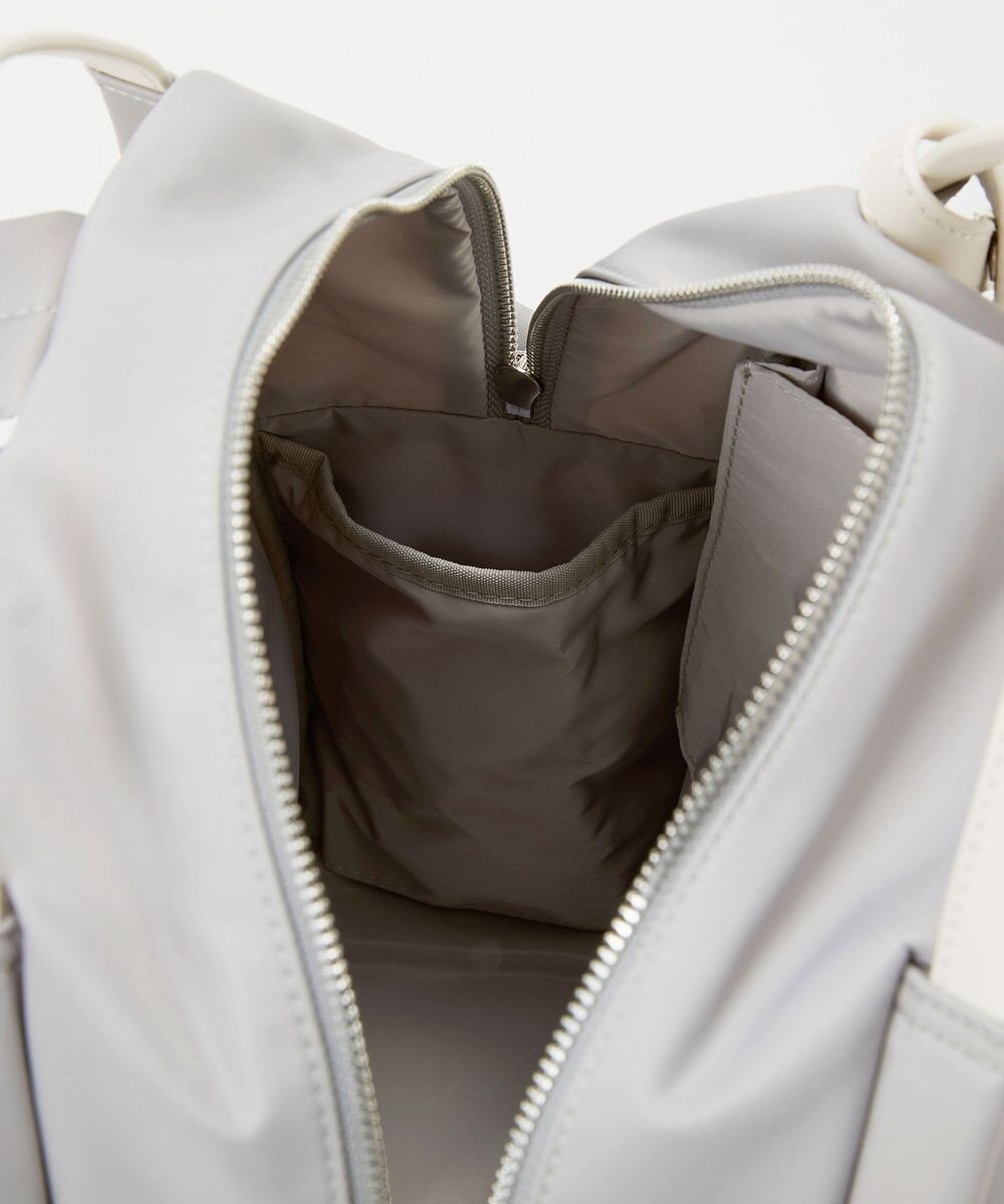 TOPKAPI 【Breath TOPKAPI】【撥水】ツヤ ナイロン レザーハンドル ミニ リュック 