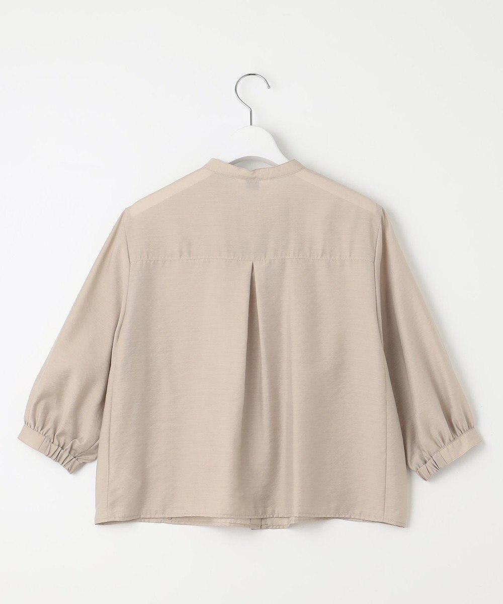 J.PRESS LADIES 【洗える】シアーブライトローン バンドカラー ブラウス 