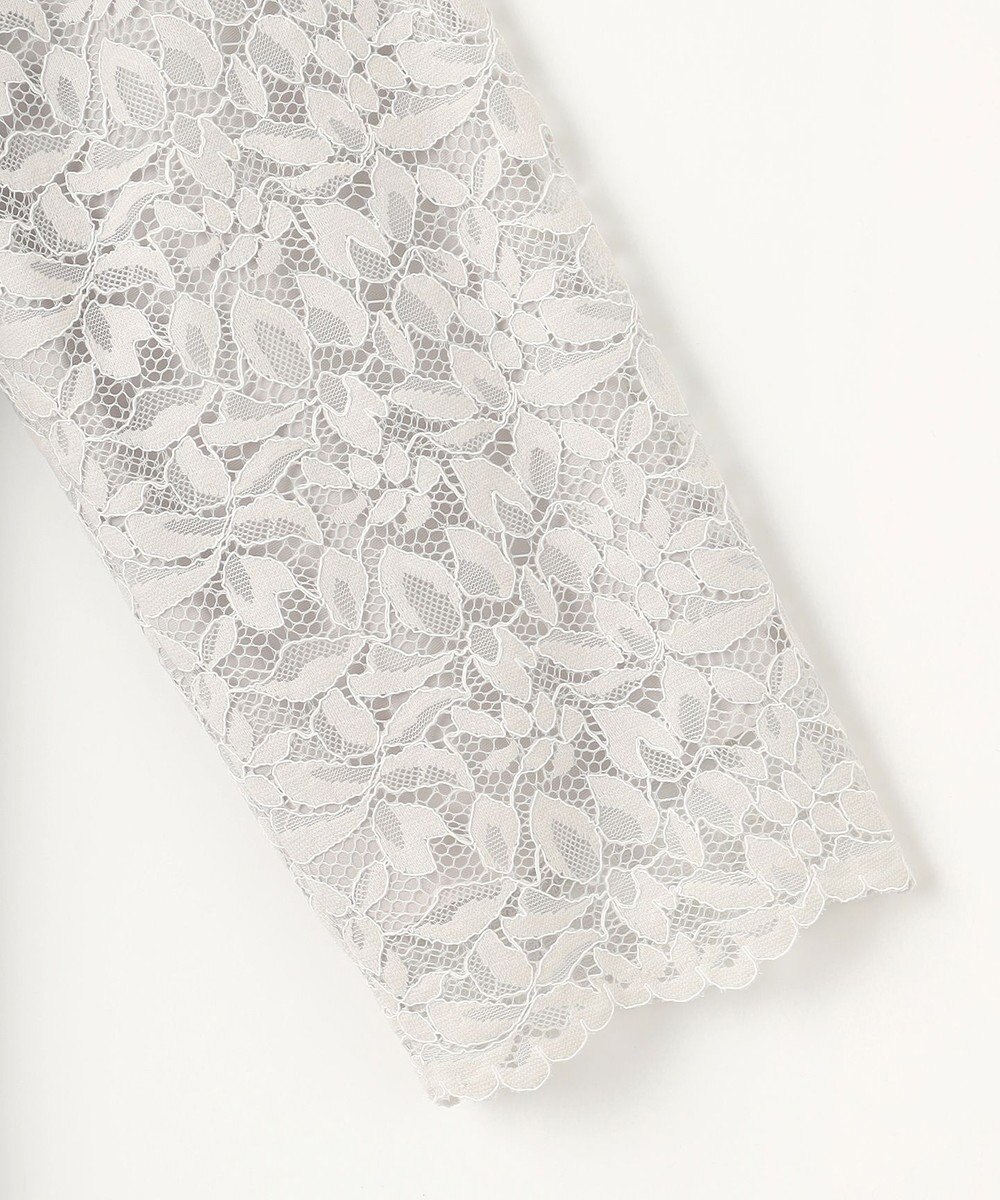 J.PRESS LADIES L 【洗える】ノルディス2wayジョーゼット レース袖 ワンピース 