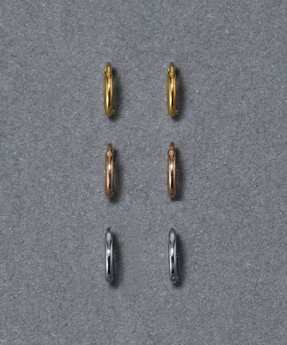 Phoebe 〈シリーズ累計販売10000点突破！〉〈金属アレルギー対応〉ミニフープピアス/サージカルステンレス　ローズゴールド 