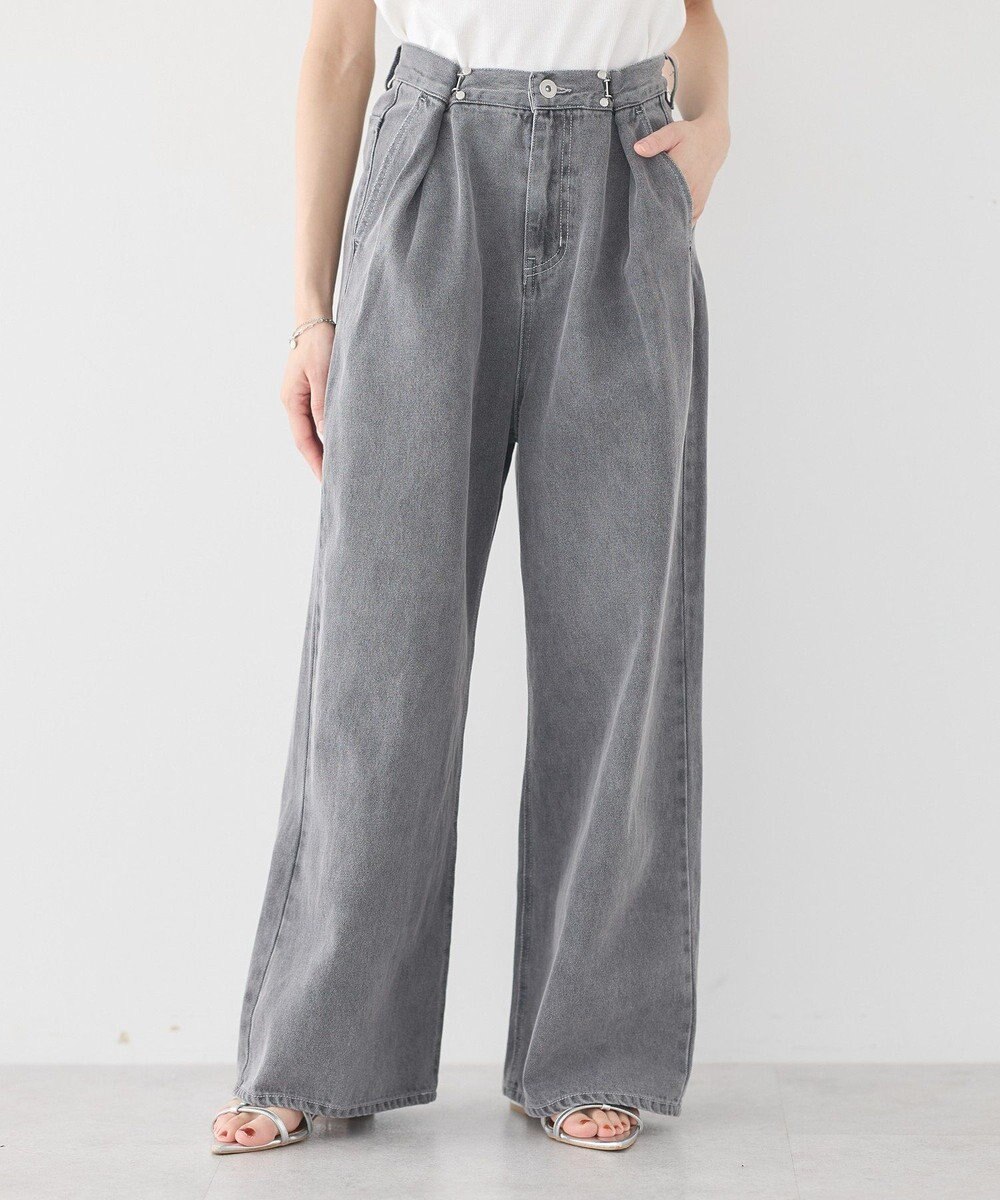 earth music&ecology タックホックデニムパンツ 