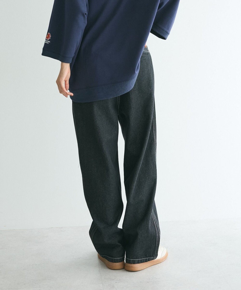 CRAFT STANDARD BOUTIQUE 【ユニセックス】デニム2タックワイドテーパードパンツ 