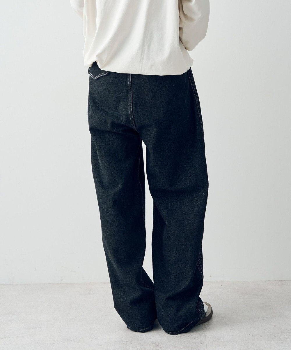 CRAFT STANDARD BOUTIQUE 【ユニセックス】デニム2タックワイドテーパードパンツ 