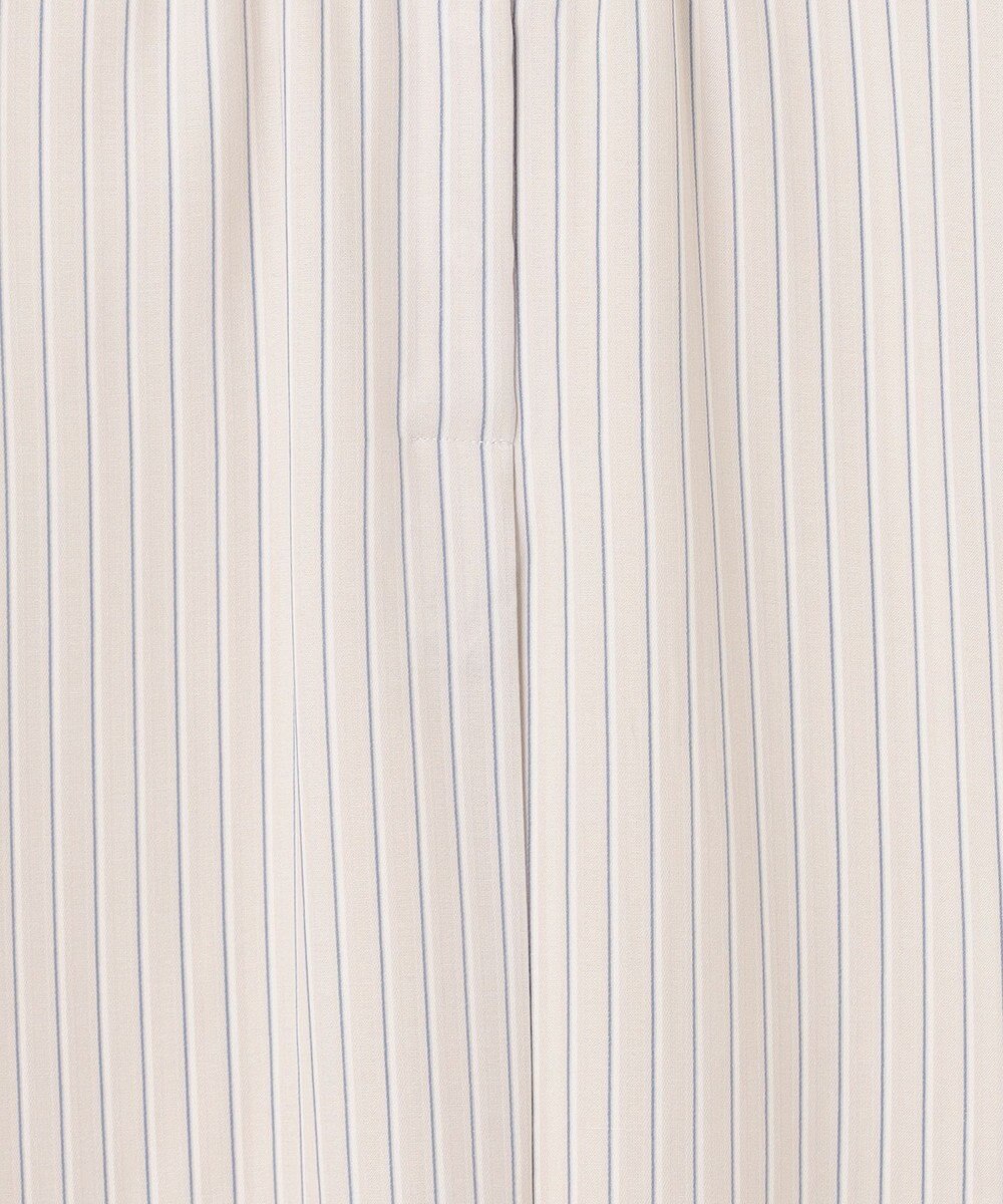 J.PRESS LADIES シアーストライプチェック フレンチスリーブ バンドカラー カットソー 