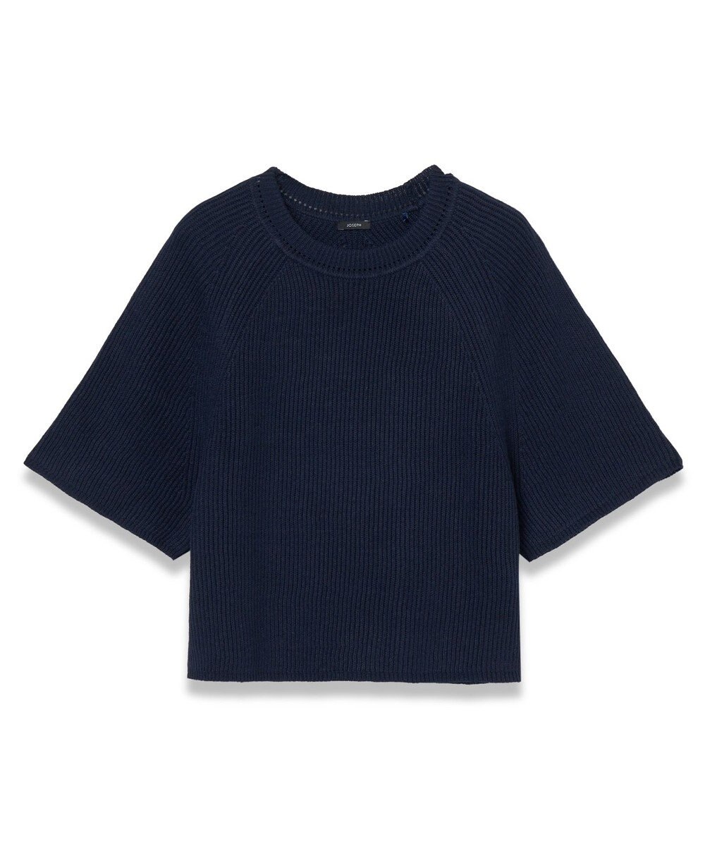 JOSEPH 【洗える】リネンブレンド　ショートスリーブニット 