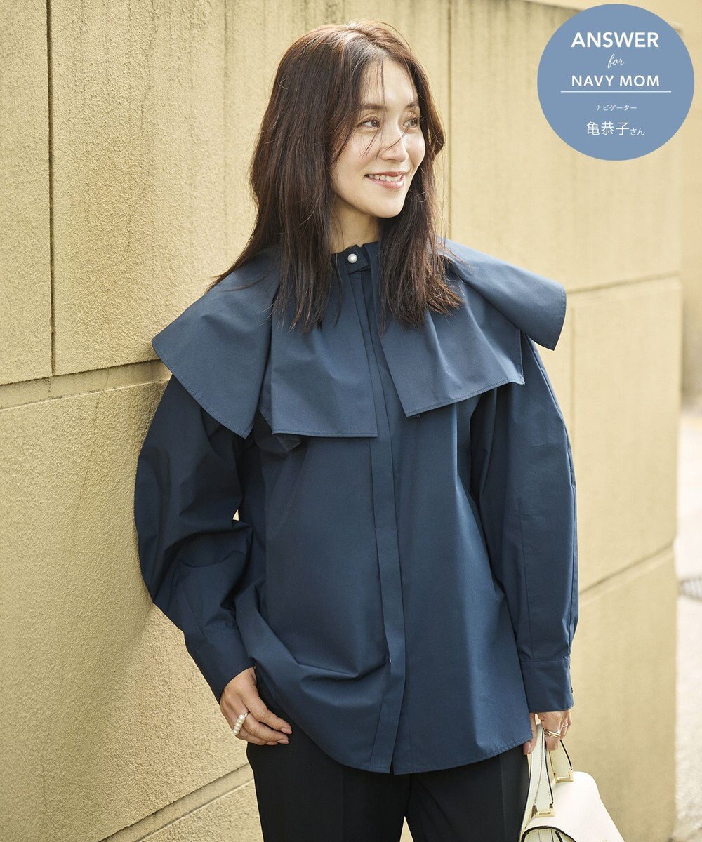 #Newans 【セレモニーにも】2wayタックフレアカラーブラウス 