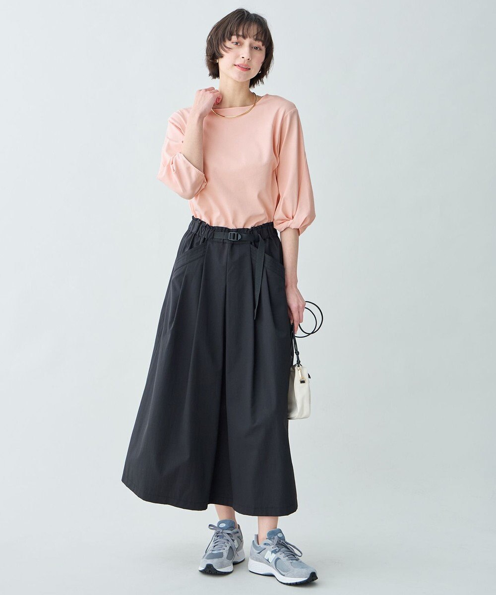 ANY L 【WEB限定】シルケットスムースツイストスリーブカットソー 