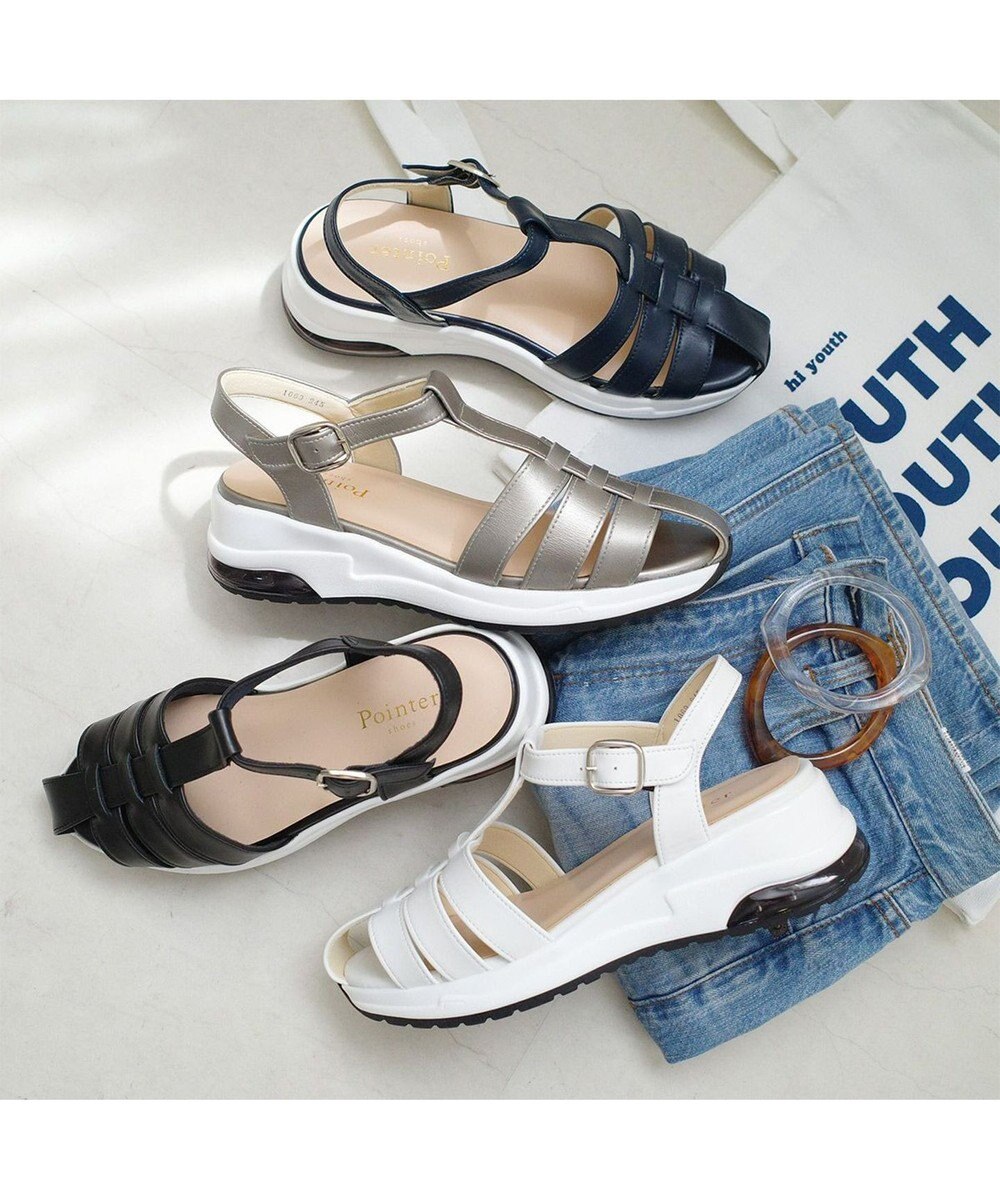 Pointer 日本製 本革グルカスポーツサンダル 