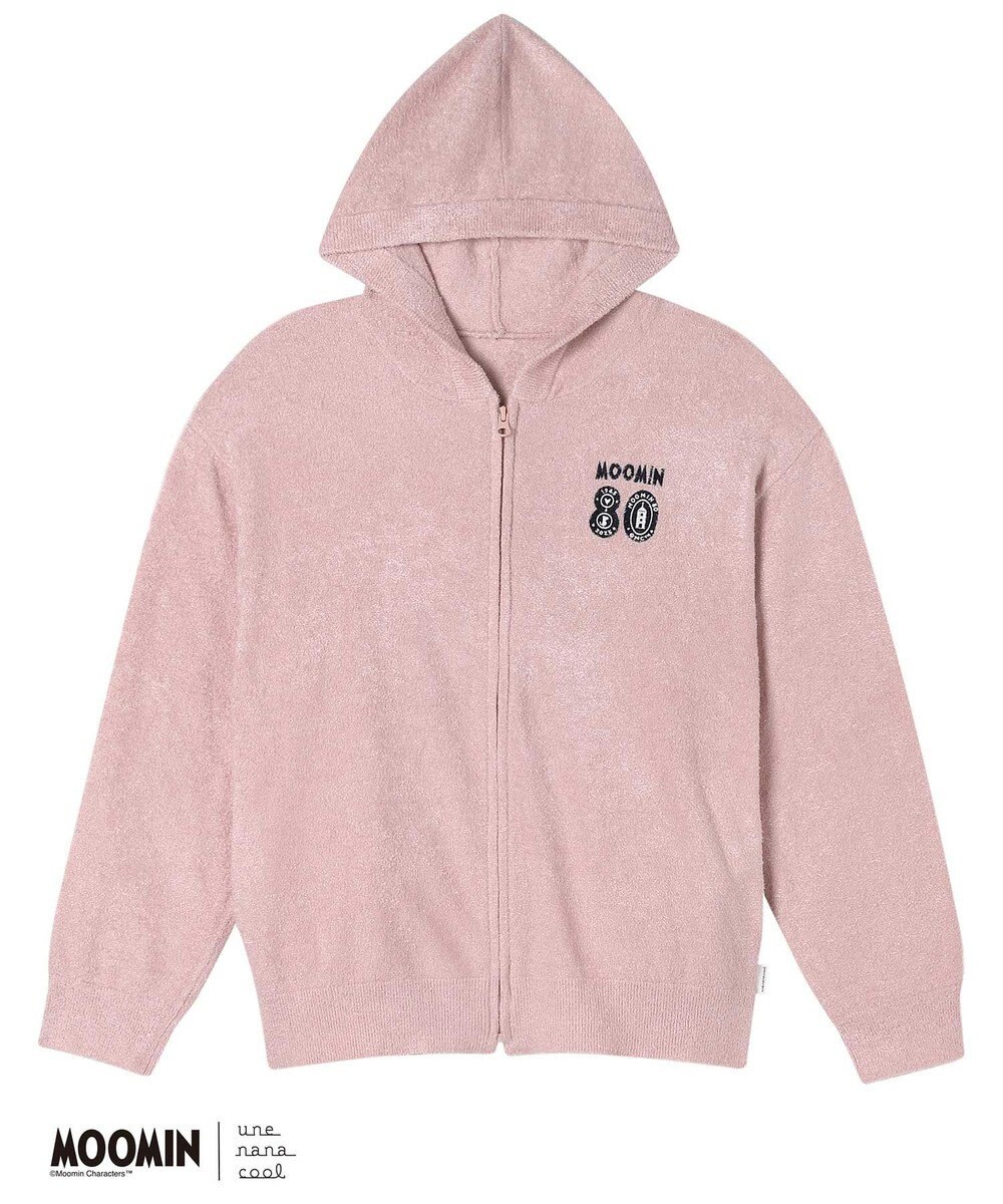 une nana cool 【ムーミン】 MOOMIN * une nana cool  なめらかふわふわフルジップパーカー 