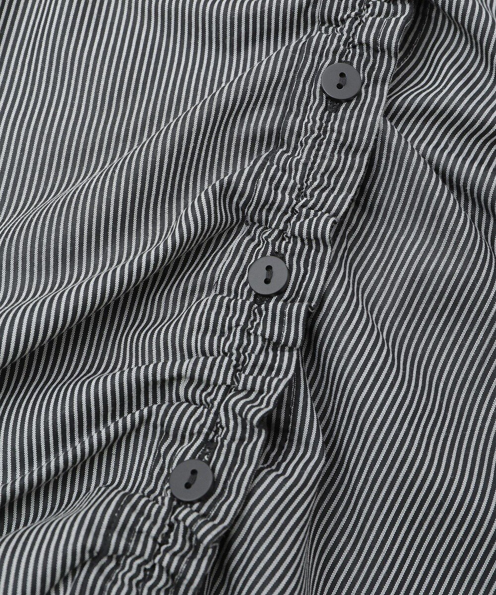 YECCA VECCA ドロストデザインギャザーシャツ 