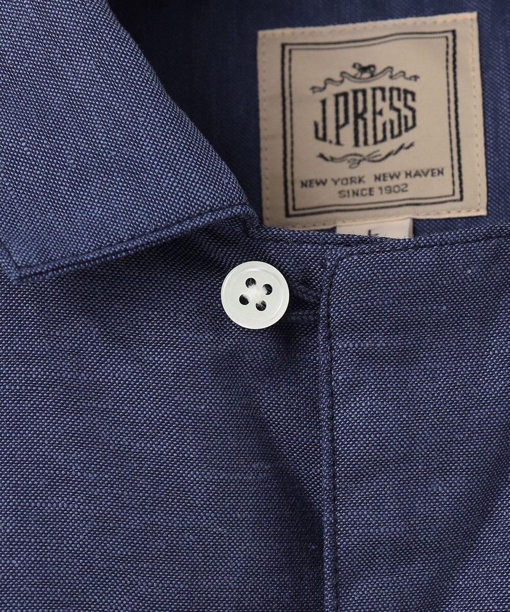 J.PRESS MEN 【HYBRID LINEN】オープンカラーシャツ 
