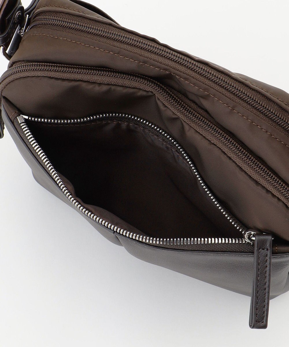 Y'SACCS ナイロン×牛革コンビシリーズ　横型ショルダーバッグ　SSサイズ 