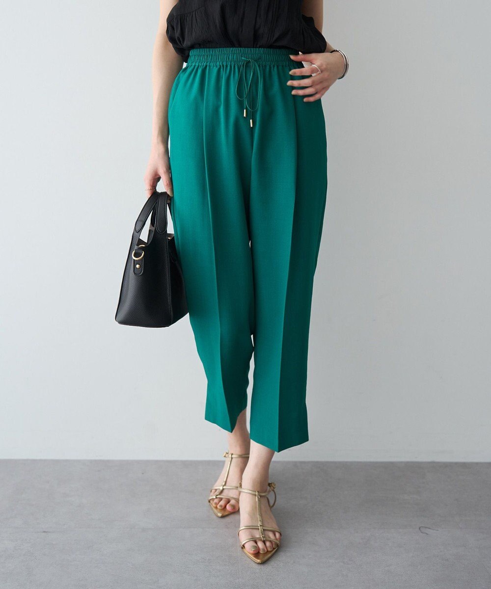 YECCA VECCA 【UVカット】サラサライージーテーパードパンツ 