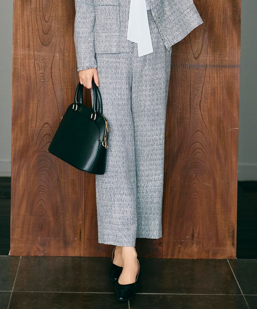 自由区 【カタログ掲載】ライトミックスツィードワイド パンツ 